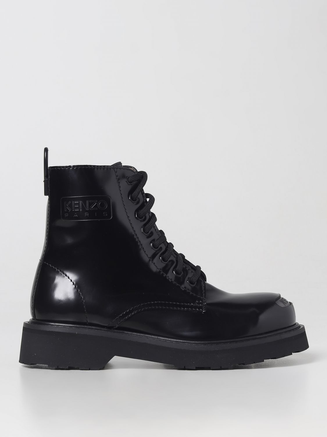 Kenzo Flat Ankle Boots  Woman In Black