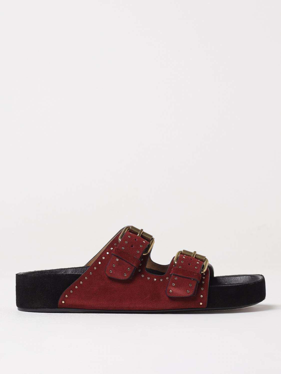 Shop Isabel Marant Flat Sandals Woman Color Violet